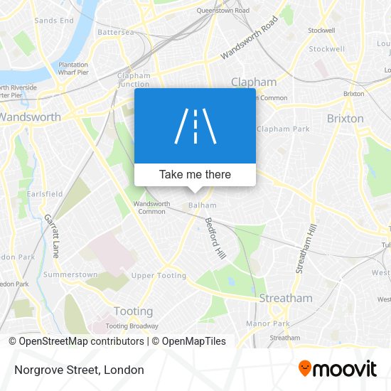 Norgrove Street map
