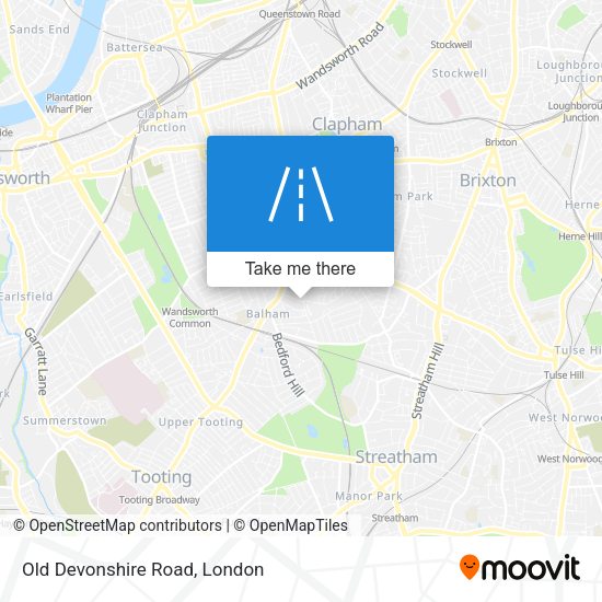 Old Devonshire Road map