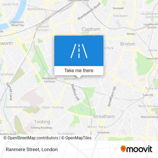 Ranmere Street map