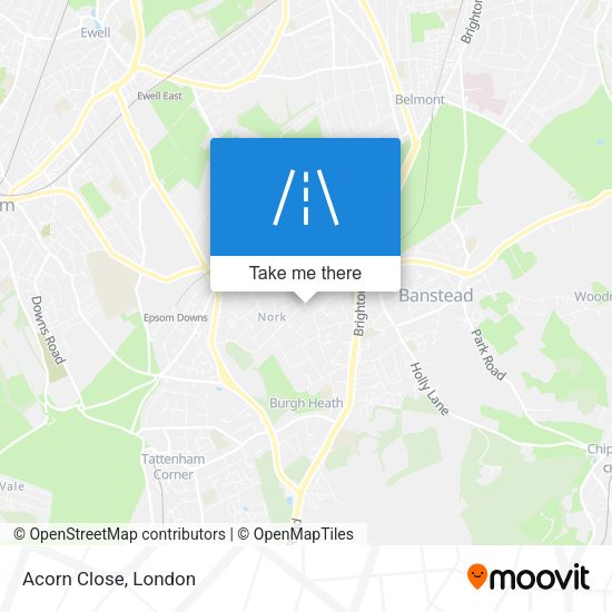Acorn Close map