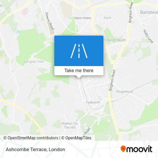 Ashcombe Terrace map