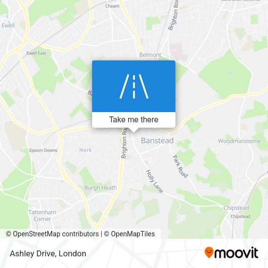 Ashley Drive map