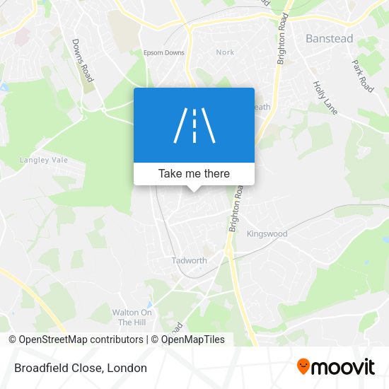 Broadfield Close map