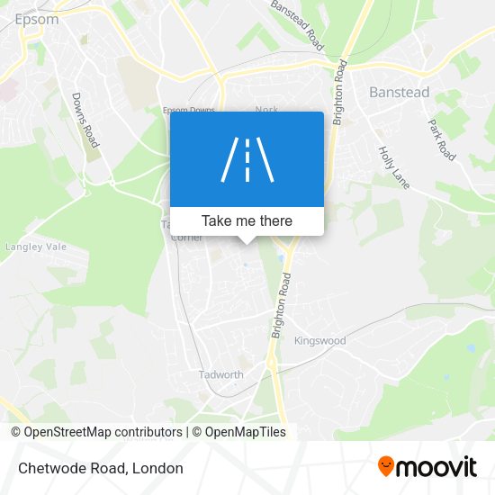 Chetwode Road map