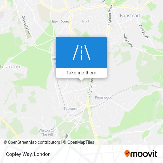 Copley Way map