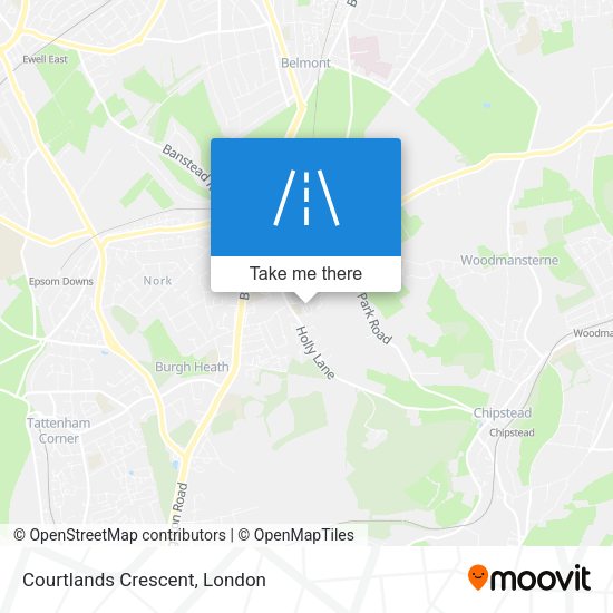 Courtlands Crescent map