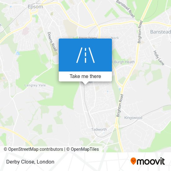 Derby Close map