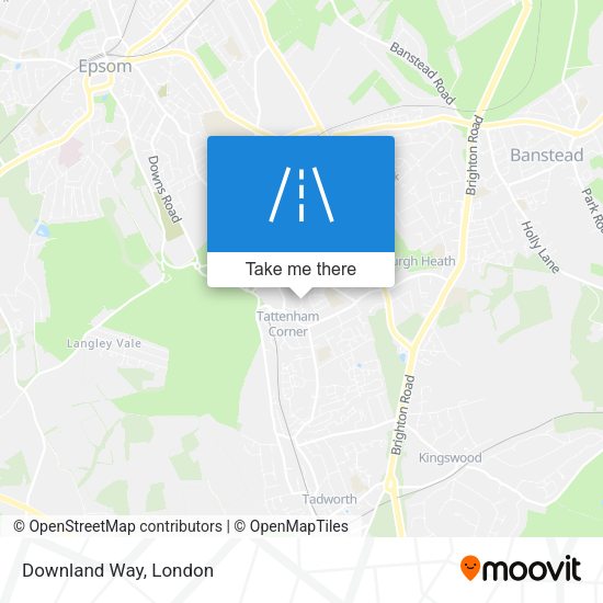Downland Way map