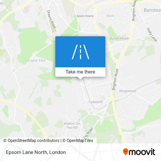 Epsom Lane North map