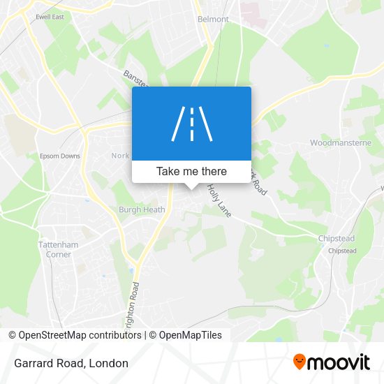 Garrard Road map