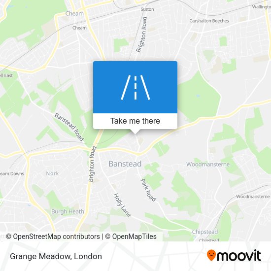 Grange Meadow map