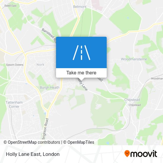 Holly Lane East map