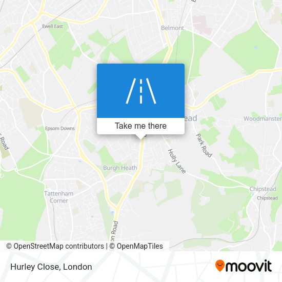 Hurley Close map