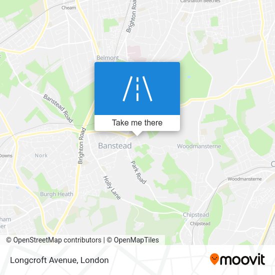 Longcroft Avenue map
