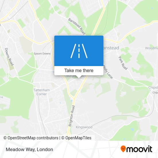 Meadow Way map