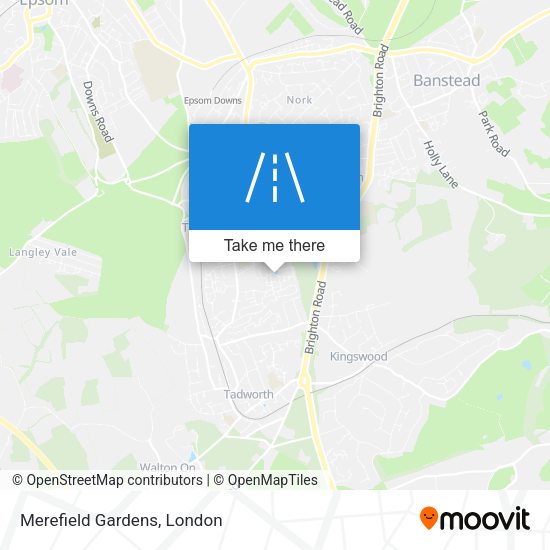 Merefield Gardens map