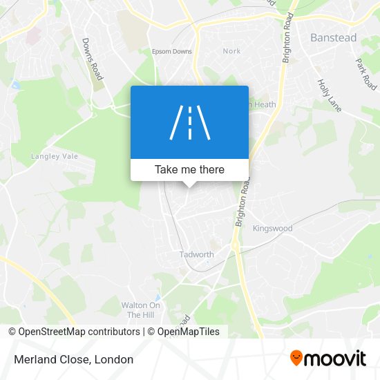 Merland Close map