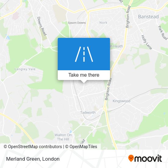 Merland Green map