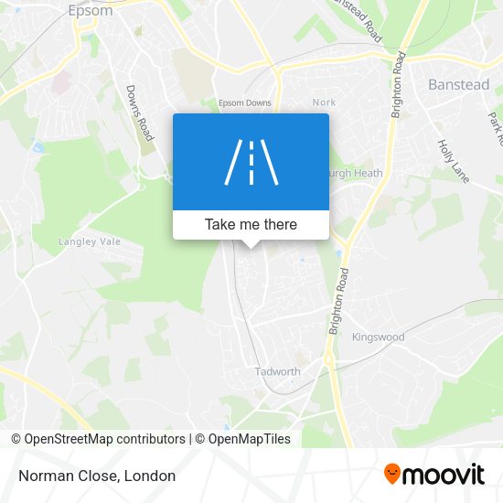 Norman Close map