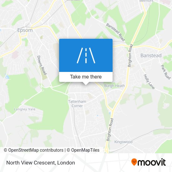 North View Crescent map