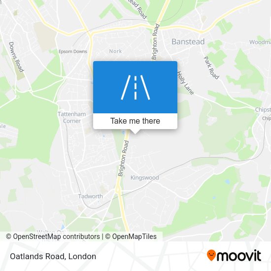 Oatlands Road map