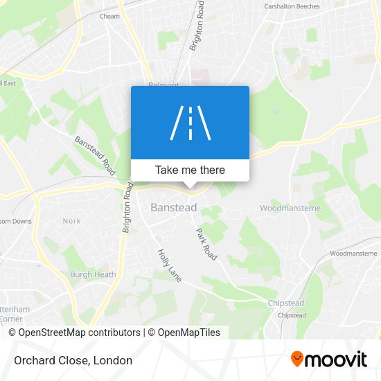 Orchard Close map
