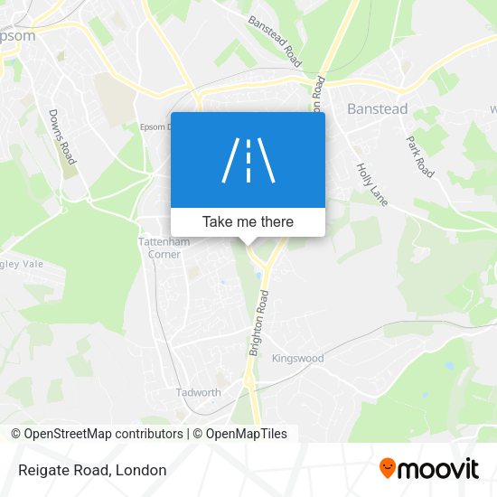 Reigate Road map