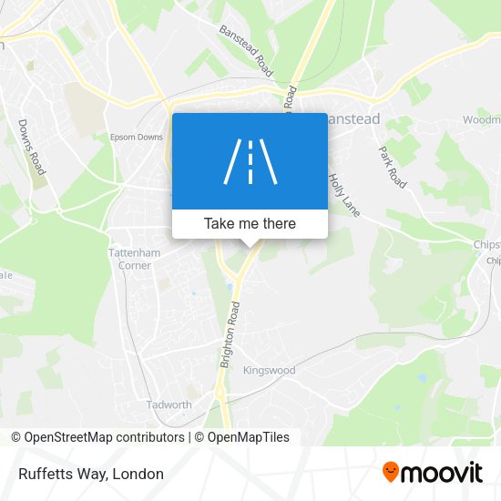 Ruffetts Way map