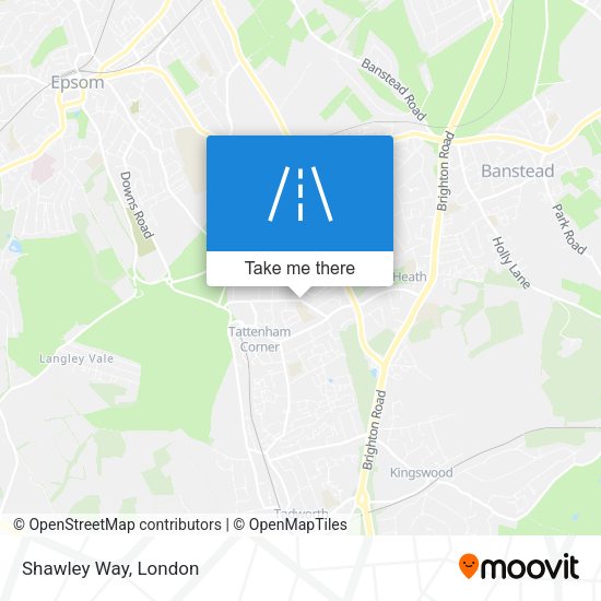 Shawley Way map
