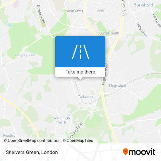Shelvers Green map