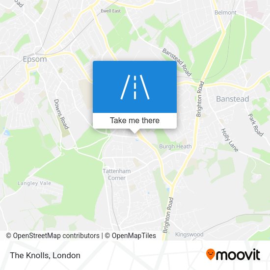 The Knolls map