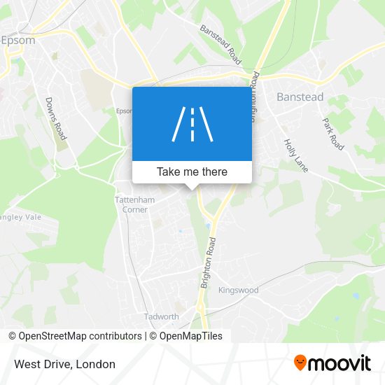 West Drive map