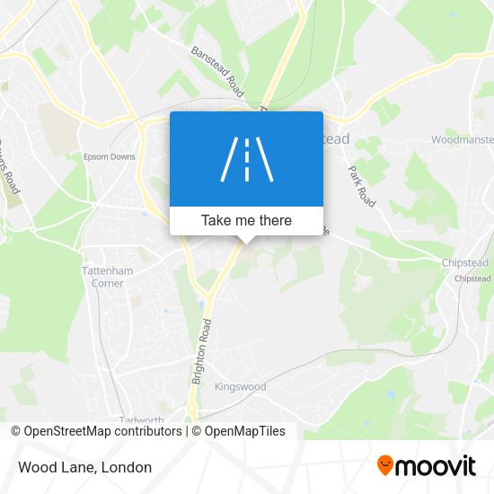 Wood Lane map