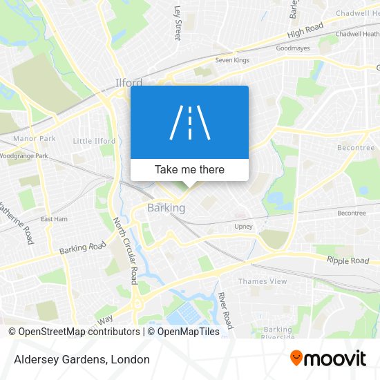 Aldersey Gardens map