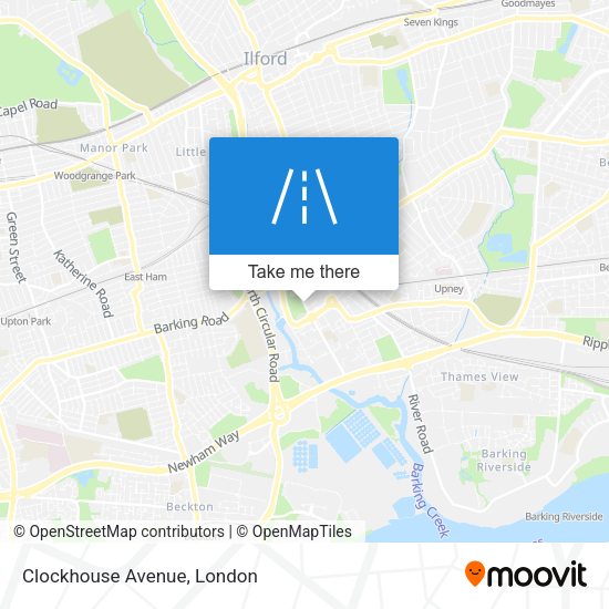 Clockhouse Avenue map