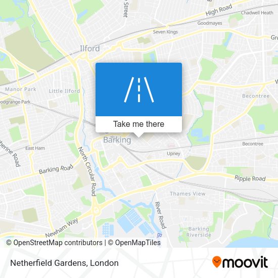 Netherfield Gardens map