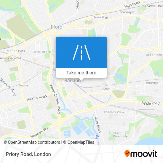 Priory Road map