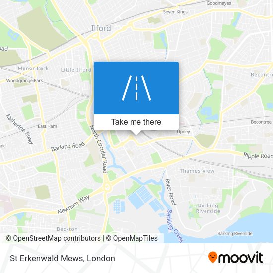 St Erkenwald Mews map