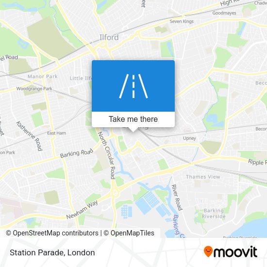 Station Parade map