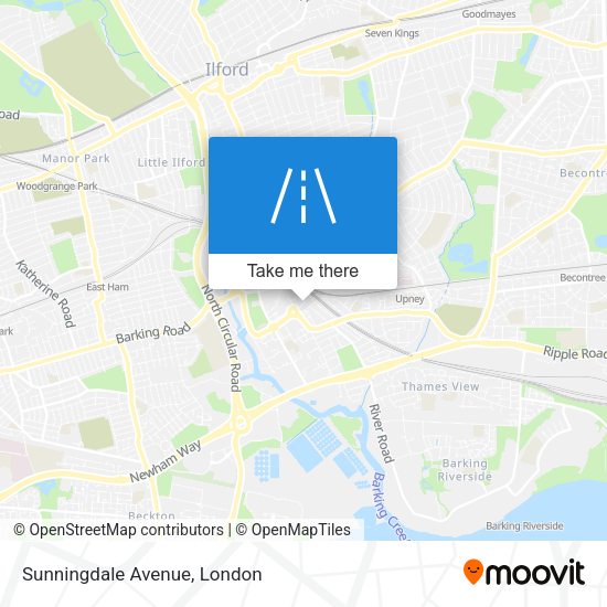 Sunningdale Avenue map