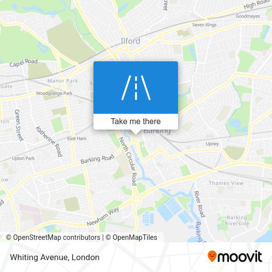 Whiting Avenue map