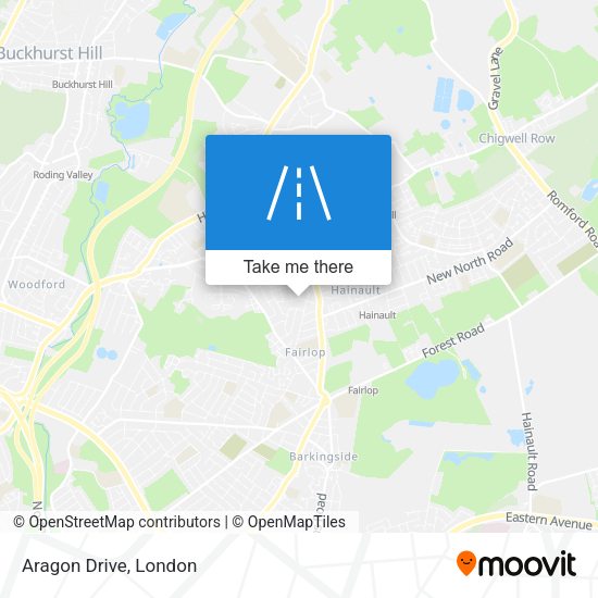 Aragon Drive map