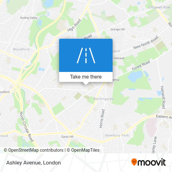 Ashley Avenue map