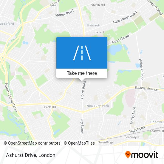 Ashurst Drive map