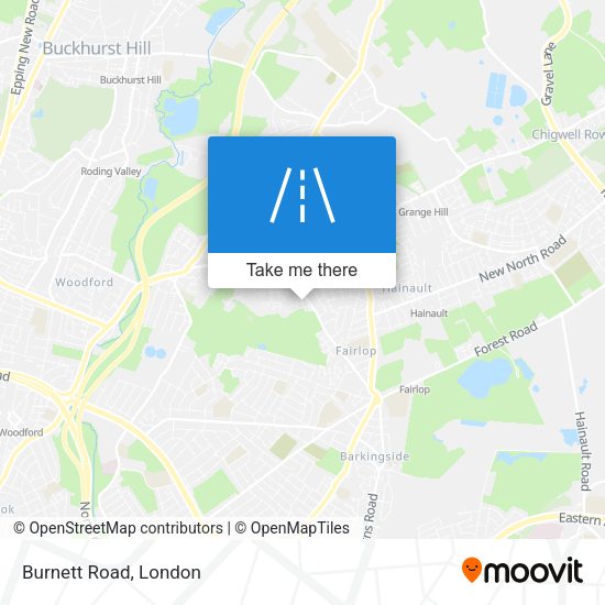 Burnett Road map