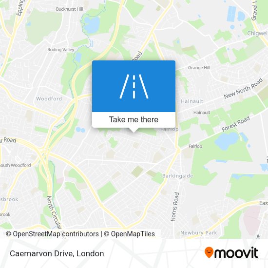 Caernarvon Drive map