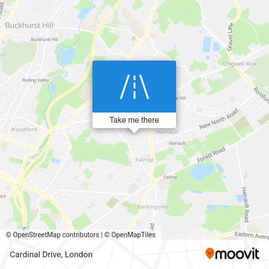 Cardinal Drive map