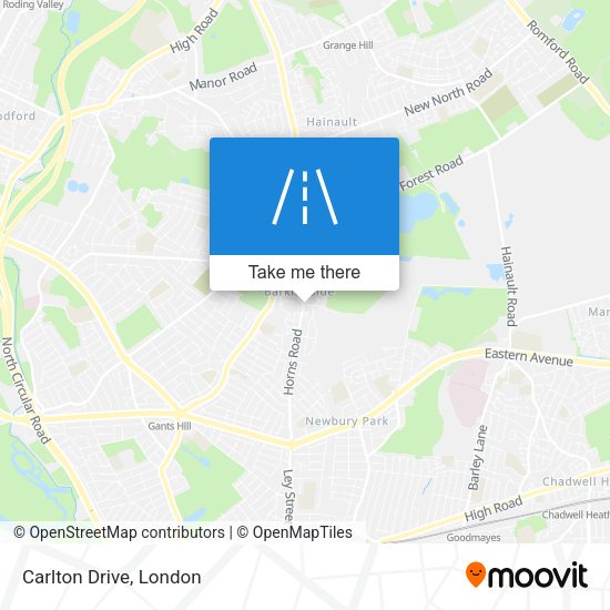 Carlton Drive map