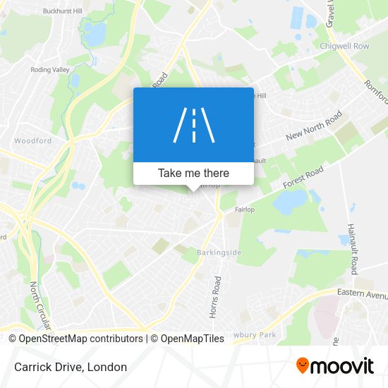 Carrick Drive map