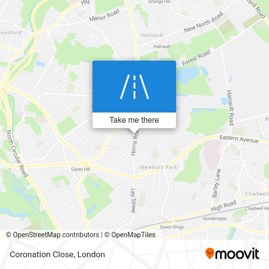Coronation Close map